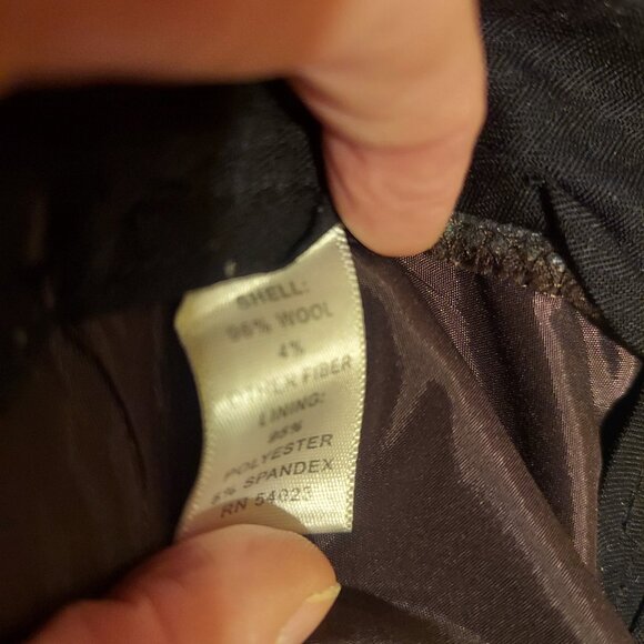 Banana Republic Martin Fit Wool Blend Trousers Brown - Picture 3 of 4